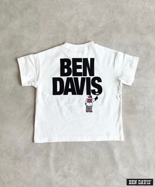 BEN DAVIS（ベンデイビス）の「【BEN DAVIS】別注プリントT（100～160cm）（Tシャツ/カットソー・キッズ・オフホワイト/チャコール/ブラウン・120/110/100/130/160/150/140）」の9枚目の写真