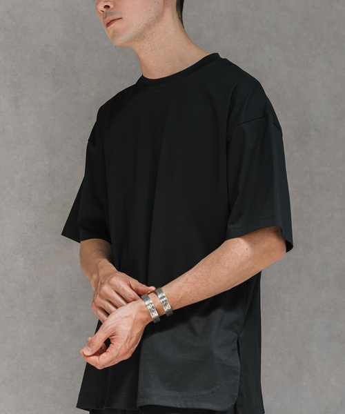 ATON(エイトン)の「【ATON / エイトン】別注 SUVIN60/2 SEMI ROUND-HEM Tシャツ(Tシャツ/カットソー・メンズ・ブラック/ネイビー/コバルトブルー/ホワイト/キャメル/ボルドー・4/6/2)」の2枚目の写真