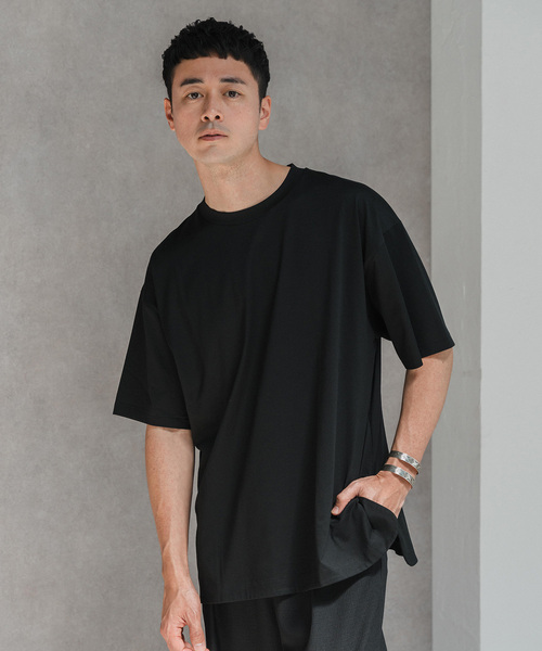 ATON(エイトン)の「【ATON / エイトン】別注 SUVIN60/2 SEMI ROUND-HEM Tシャツ(Tシャツ/カットソー・メンズ・ブラック/ネイビー/コバルトブルー/ホワイト/キャメル/ボルドー・4/6/2)」の8枚目の写真