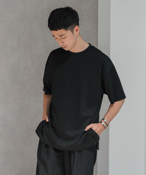 ATON(エイトン)の「【ATON / エイトン】別注 SUVIN60/2 SEMI ROUND-HEM Tシャツ(Tシャツ/カットソー・メンズ・ブラック/ネイビー/コバルトブルー/ホワイト/キャメル/ボルドー・4/6/2)」の9枚目の写真