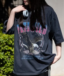 JOHN'S CLOSET（ジョンズクローゼット）の「【13】グラフィックプリント ピグメントTシャツ（Tシャツ/カットソー）」