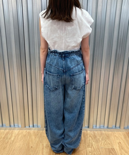 デニムパンツ ISABEL MARANTイザベルマラン 38 ISABEL MARANT(イザベル マラン)JORDY ワイドデニムパンツ 正規