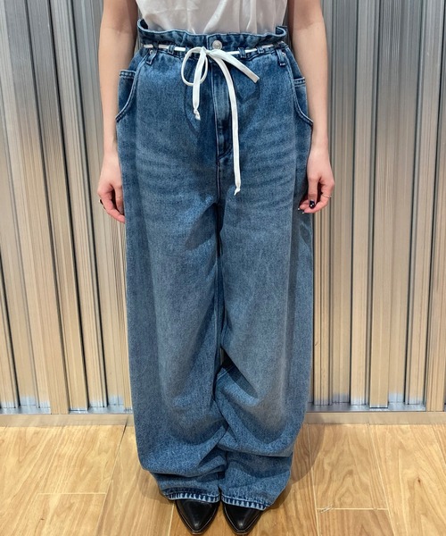 デニムパンツ ISABEL MARANTイザベルマラン 38 ISABEL MARANT(イザベル マラン)JORDY ワイドデニムパンツ 正規