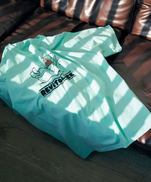 VENCEEXCHANGE（ヴァンスエクスチェンジ）の「ヒゲ発泡キャラプリントTシャツ（Tシャツ/カットソー・メンズ・その他2/チャコールグレー/その他4/その他7/イエロー/ミント/ネイビー/その他3・M/L）」の3枚目の写真