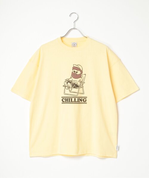 VENCEEXCHANGE（ヴァンスエクスチェンジ）の「ヒゲ発泡キャラプリントTシャツ（Tシャツ/カットソー・メンズ・その他2/チャコールグレー/その他4/その他7/イエロー/ミント/ネイビー/その他3・M/L）」の12枚目の写真