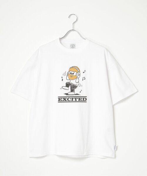 VENCEEXCHANGE（ヴァンスエクスチェンジ）の「ヒゲ発泡キャラプリントTシャツ（Tシャツ/カットソー・メンズ・その他2/チャコールグレー/その他4/その他7/イエロー/ミント/ネイビー/その他3・M/L）」の14枚目の写真