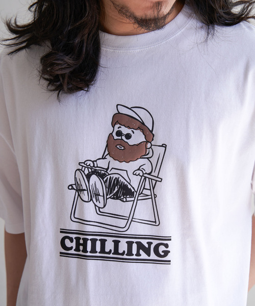 VENCEEXCHANGE（ヴァンスエクスチェンジ）の「ヒゲ発泡キャラプリントTシャツ（Tシャツ/カットソー・メンズ・その他2/チャコールグレー/その他4/その他7/イエロー/ミント/ネイビー/その他3・M/L）」の21枚目の写真