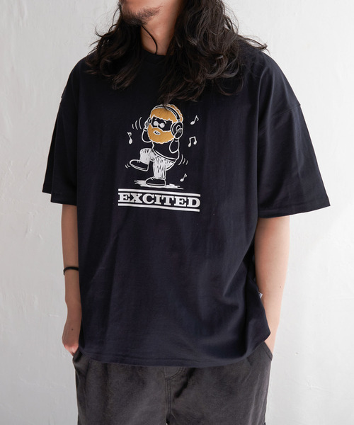 VENCEEXCHANGE（ヴァンスエクスチェンジ）の「ヒゲ発泡キャラプリントTシャツ（Tシャツ/カットソー・メンズ・その他2/チャコールグレー/その他4/その他7/イエロー/ミント/ネイビー/その他3・M/L）」の22枚目の写真