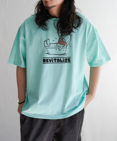 セール】ヒゲ発泡キャラプリントTシャツ（Tシャツ/カットソー