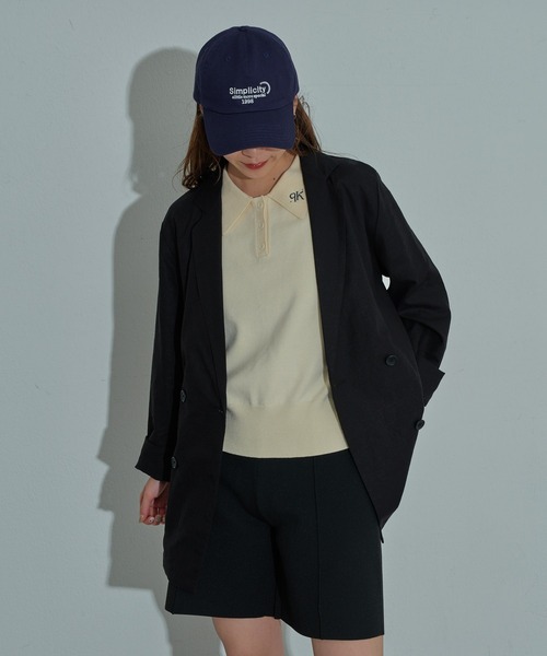 COLONY 2139（コロニートゥーワンスリーナイン）の「衿刺繍ニットポロ（ポロシャツ・レディース・グレー/アイボリー/ブラック・FREE）」の11枚目の写真