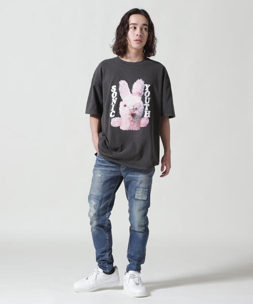 Sonic Youth Insomnia Tシャツ グレー ソニック ユースSonic Youth 音楽Tシャツ ロックTシャツ バンドT