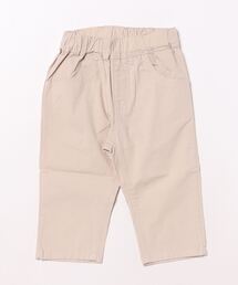 リボンポケット無地７分丈パンツ