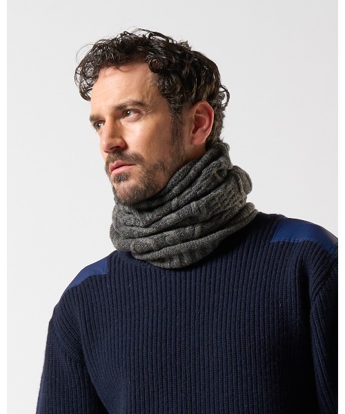 セール】plating cable knit snood（ネックウォーマー/スヌード