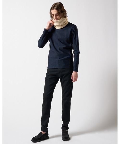 【セール】plating cable knit snood（ネックウォーマー/スヌード）｜wjk（ダヴルジェイケイ）