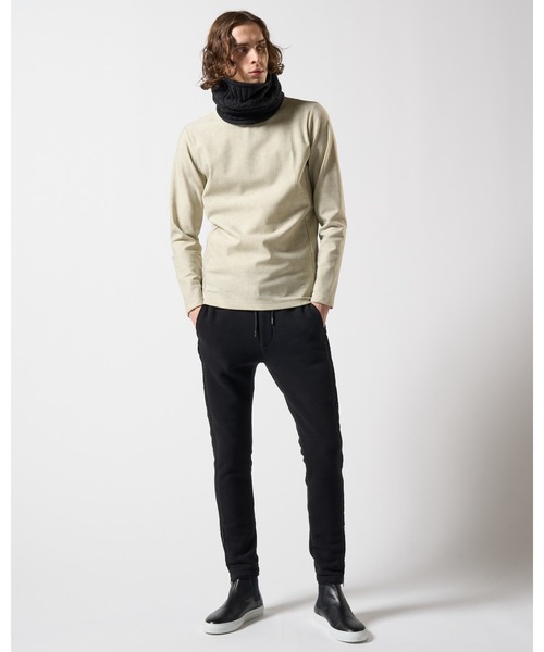 【セール】plating cable knit snood（ネックウォーマー/スヌード）｜wjk（ダヴルジェイケイ）