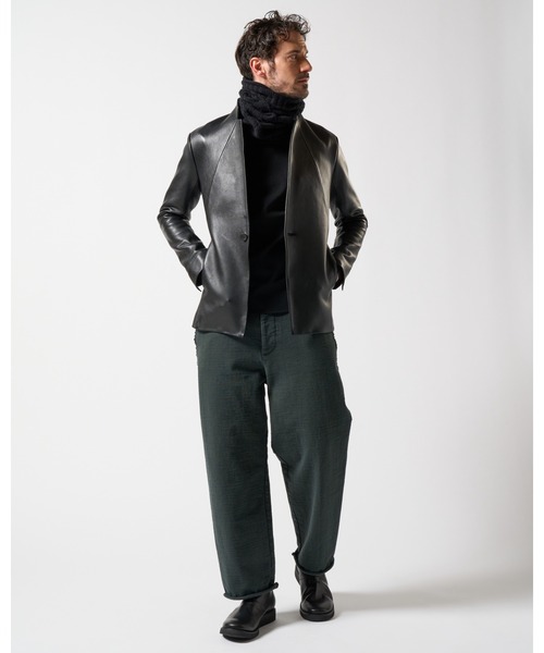 【セール】plating cable knit snood（ネックウォーマー/スヌード）｜wjk（ダヴルジェイケイ）