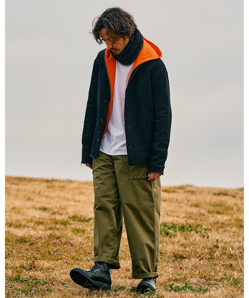 【セール】plating cable knit snood（ネックウォーマー/スヌード）｜wjk（ダヴルジェイケイ）