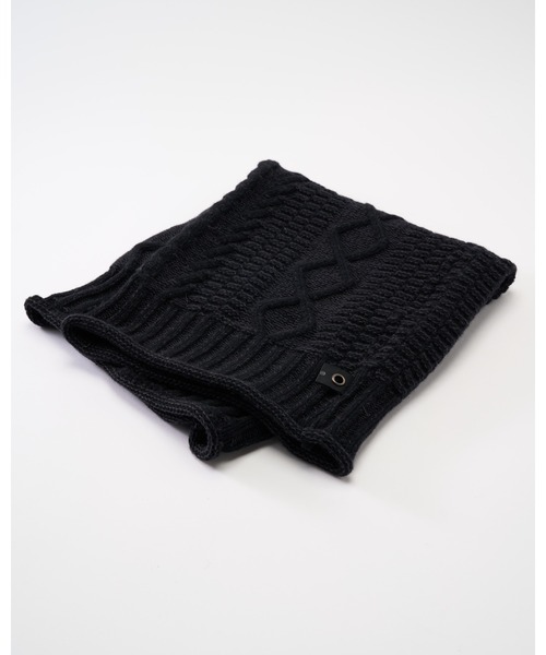 【セール】plating cable knit snood（ネックウォーマー/スヌード）｜wjk（ダヴルジェイケイ）