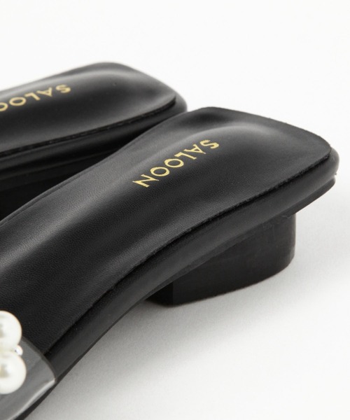 saloon（サルーン）の「SALOON(サルーン)/ パールフラットサンダル（サンダル・レディース・オフホワイト/ブラック・MEDIUM/LARGE）」の12枚目の写真