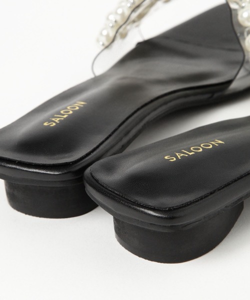 saloon（サルーン）の「SALOON(サルーン)/ パールフラットサンダル（サンダル・レディース・オフホワイト/ブラック・MEDIUM/LARGE）」の13枚目の写真