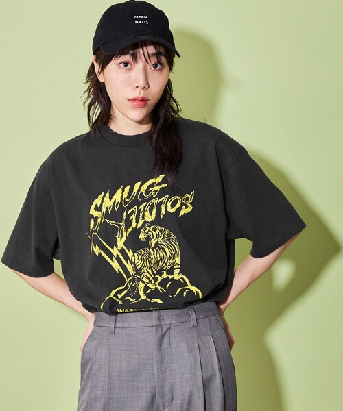 CITEN(シテン)の「<CITEN>グラフィックTシャツ(バンド)(Tシャツ/カットソー・レディース・ブラック・FREE)」の1枚目の写真