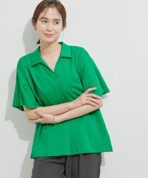 セール】スキッパーフレアTシャツ（Tシャツ/カットソー）｜LE CERCLE
