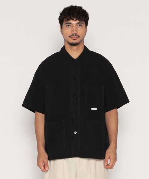 DANTON（ダントン）の「MEN'S ORGANIC COTTON WASHER SHORT SLEEVE COVERALL SHIRT（シャツ/ブラウス・メンズ・アイボリー/ブラック/ベージュ/ネイビー・40/38/42/44）」の3枚目の写真
