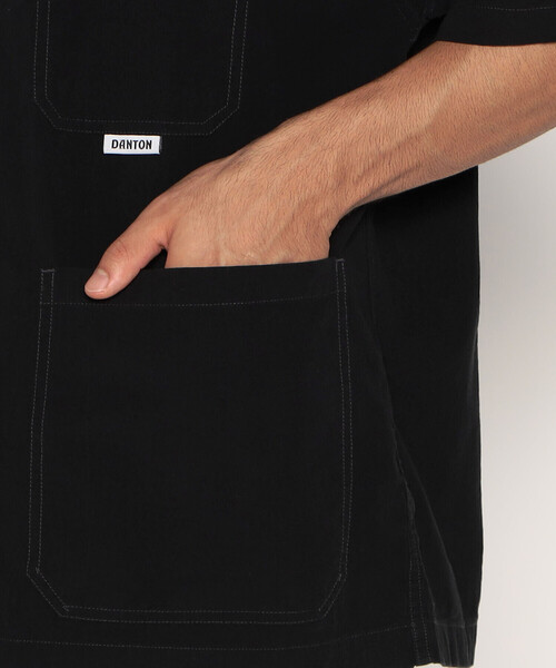 DANTON（ダントン）の「MEN'S ORGANIC COTTON WASHER SHORT SLEEVE COVERALL SHIRT（シャツ/ブラウス・メンズ・アイボリー/ブラック/ベージュ/ネイビー・40/38/42/44）」の13枚目の写真