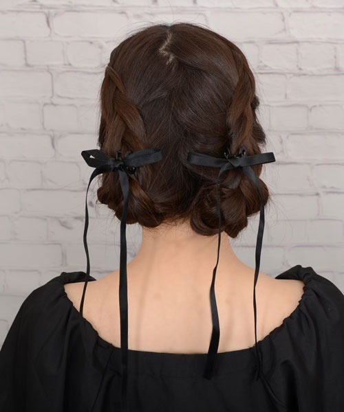 VIBGYOR Women(ヴィブジョー ウィメン)の「【float】パステルカラー ロングリボン ヘアクリップ【2個セット/7色展開】(バレッタ/ヘアクリップ・レディース・ブラック/ミント/ライラック/イエロー/オフホワイト/ライトブルー/ベビーピンク・FREE)」の12枚目の写真