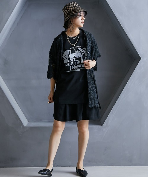 GEVS.(ジェイヴィス)の「【販売終了】<大きいサイズ> レースチュニックシャツ GEVS.(シャツ/ブラウス・レディース・アイボリー/ブラック・L/LL/3L/4L/5L)」の21枚目の写真