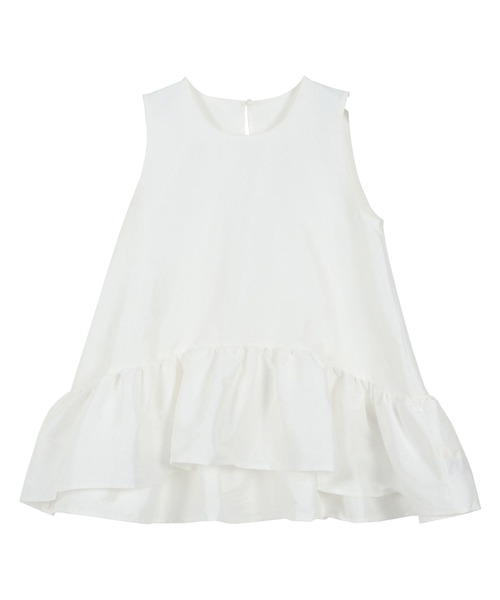 KOBE LETTUCE（コウベレタス）の「ペプラムボリューミーブラウス（シャツ/ブラウス・レディース・ブラック/ホワイト・M）」の3枚目の写真