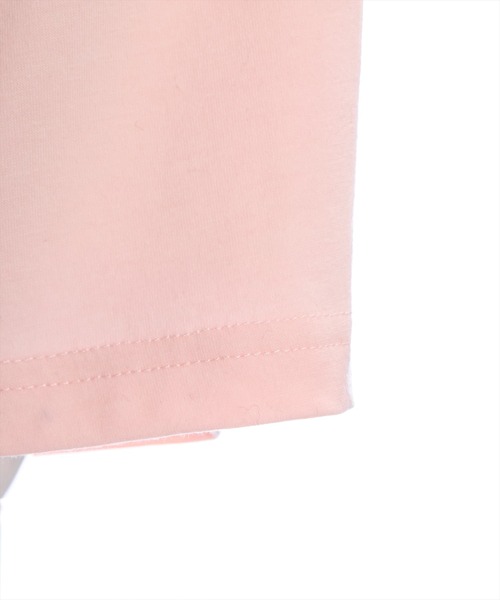 clear（クリア）の「クロップド丈チュールドッキング半袖Tシャツ［ショート丈 異素材 着回し抜群 カジュアル］≪再入荷≫（Tシャツ/カットソー・レディース・ピンク/ブラック/オフホワイト・F）」の5枚目の写真