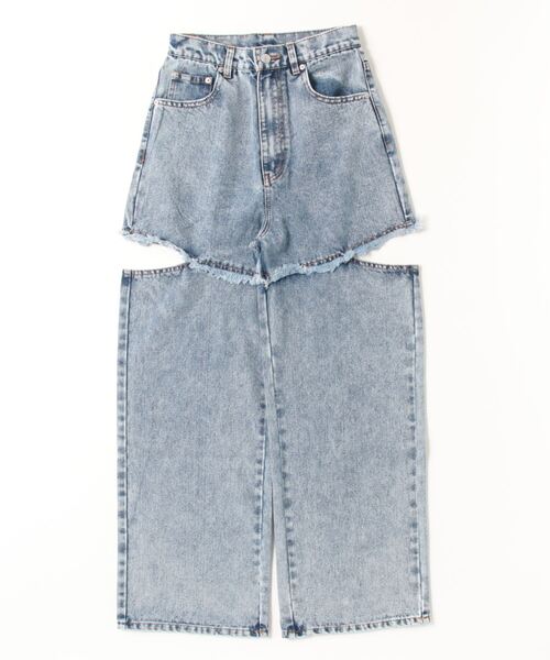 Per sist ence（パーシエンス）の「12OZ サイドダメージデニムパンツ（デニムパンツ・レディース・ブラック/グレー/ブルー・SMALL/MEDIUM）」の22枚目の写真