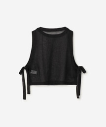 ベスト eunoia ショートベスト bshop Bshop（ビショップ）の「eunoia | オーガンザベスト WOMEN