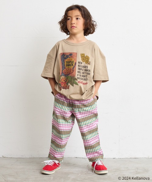 MARKEY'S(マーキーズ)の「【Kellogg's/ケロッグ】別注プリントTシャツ(80~150cm)(Tシャツ/カットソー・キッズ・ベージュ/オフホワイト/チャコール・120/110/100/90/150/140/130/80)」の7枚目の写真