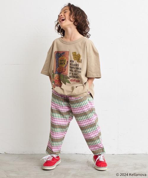 MARKEY'S(マーキーズ)の「【Kellogg's/ケロッグ】別注プリントTシャツ(80~150cm)(Tシャツ/カットソー・キッズ・ベージュ/オフホワイト/チャコール・120/110/100/90/150/140/130/80)」の8枚目の写真