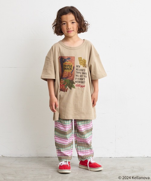 MARKEY'S(マーキーズ)の「【Kellogg's/ケロッグ】別注プリントTシャツ(80~150cm)(Tシャツ/カットソー・キッズ・ベージュ/オフホワイト/チャコール・120/110/100/90/150/140/130/80)」の4枚目の写真