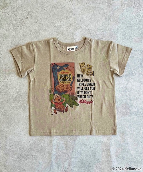 MARKEY'S(マーキーズ)の「【Kellogg's/ケロッグ】別注プリントTシャツ(80~150cm)(Tシャツ/カットソー・キッズ・ベージュ/オフホワイト/チャコール・120/110/100/90/150/140/130/80)」の11枚目の写真