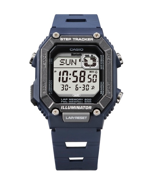 CASIO(カシオ)の「CASIO Collection / スマートフォンリンク / WS-B1000-2AJF(デジタル腕時計・メンズ・ネイビー・FREE)」の2枚目の写真