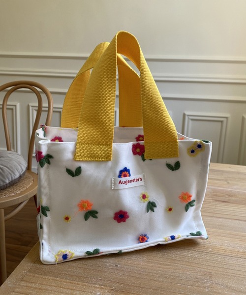 aimoha（アイモハ）の「布地ミニハンドバッグ（ハンドバッグ・レディース・その他/ブルー/オフホワイト/イエロー/ピンク/グリーン/ホワイト・FREE）」の5枚目の写真