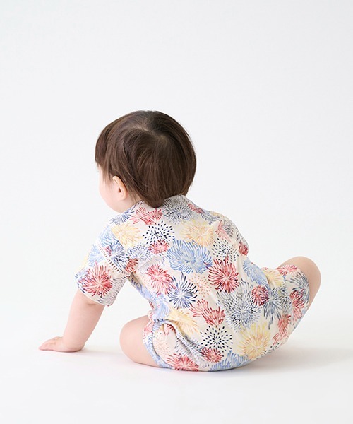 petit main(プティマイン)の「boysアソートbaby甚平(浴衣・キッズ・アイボリー/ネイビー/マルチ・70cm/80cm)」の9枚目の写真