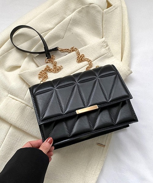 Amulet(アミュレット)の「キルティング柄ショルダーバッグ(ショルダーバッグ・レディース・ブラック/ベージュ/ホワイト・FREE)」の18枚目の写真