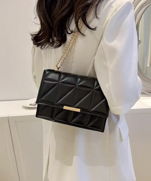 Amulet(アミュレット)の「キルティング柄ショルダーバッグ(ショルダーバッグ・レディース・ブラック/ベージュ/ホワイト・FREE)」の8枚目の写真