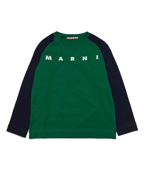 セール】MARNI（マルニ）Kids & Junior ブランドロゴ長袖Tシャツ  