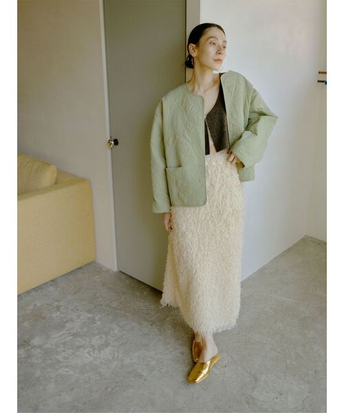 Ungrid(アングリッド)の「ジャカードアイラインスカート(スカート・レディース・ブラック/アイボリー・FREE)」の8枚目の写真