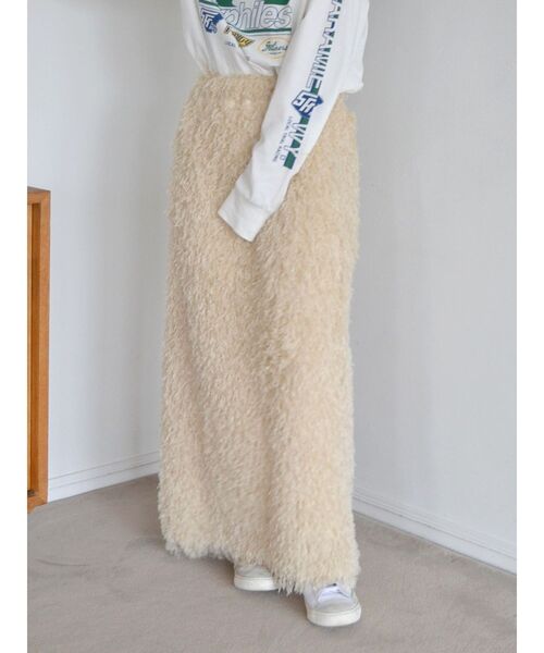 Ungrid(アングリッド)の「ジャカードアイラインスカート(スカート・レディース・ブラック/アイボリー・FREE)」の10枚目の写真