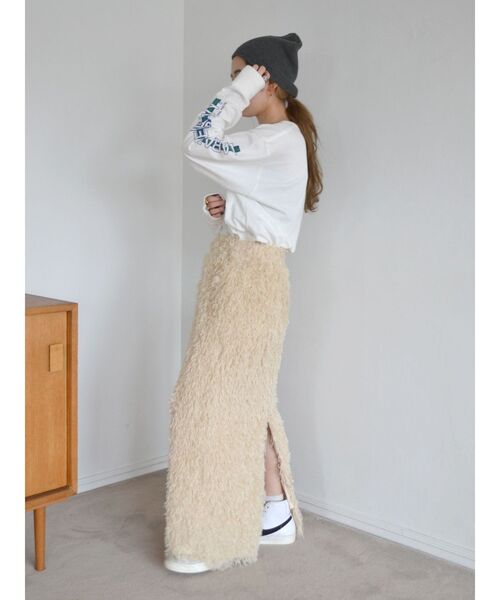 Ungrid(アングリッド)の「ジャカードアイラインスカート(スカート・レディース・ブラック/アイボリー・FREE)」の13枚目の写真