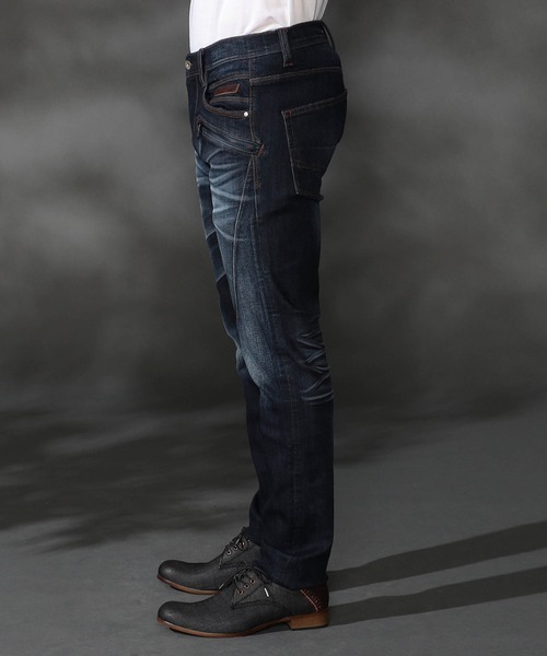 HIDEAWAYS NICOLE（ハイダウェイニコル）の「バイロフトストレッチデニムパンツ（デニムパンツ・メンズ・オフホワイト/ブラック/インディゴブルー・SMALL/MEDIUM/LARGE/X-LARGE）」の8枚目の写真