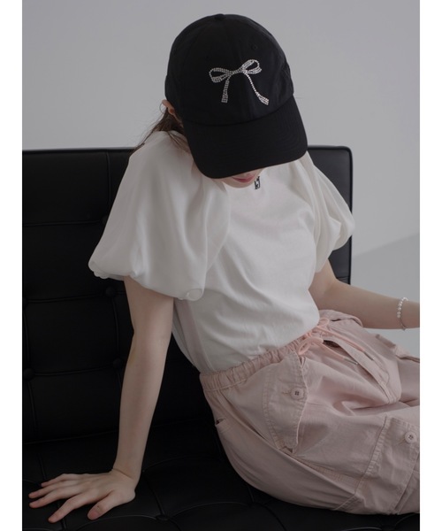 JUMELLE(ジュメロ)の「wide workpants【低身長~高身長】(カーゴパンツ・レディース・ピンク/ホワイト・FREE)」の8枚目の写真