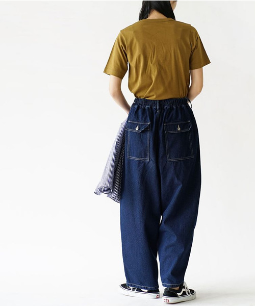 ウエストボタン ワークデニムパンツ（デニムパンツ）｜e-zakkamania stores（イーザッカマニアストアーズ）